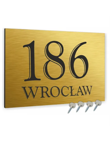 Tabliczka 20x30 cm Domu Tablica Adresowa Aluminium