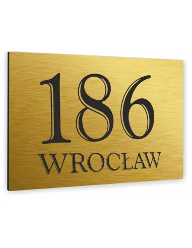 Tabliczka 20x30 cm Domu Tablica Adresowa Aluminium