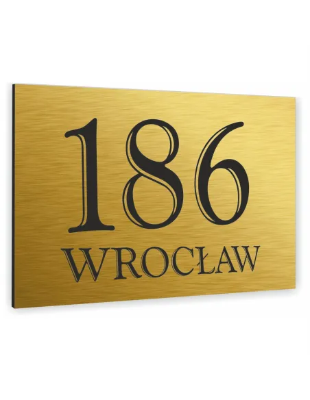 Tabliczka 20x30 cm Domu Tablica Adresowa Aluminium