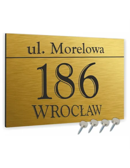 Tabliczka Tablica Aluminiowa Adresowa Numer Personalizowany