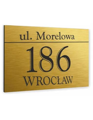 Tabliczka Tablica Aluminiowa Adresowa Numer Personalizowany
