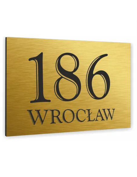 Tabliczka 40x30 cm Domu Tablica Adresowa Aluminium