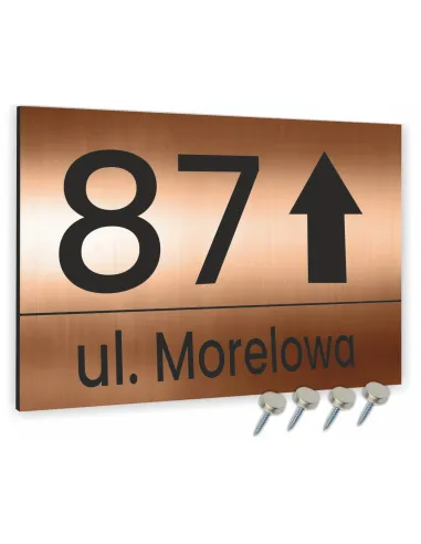 Tabliczka Adresowa Twoim Adresem Strzałka Personalizowany