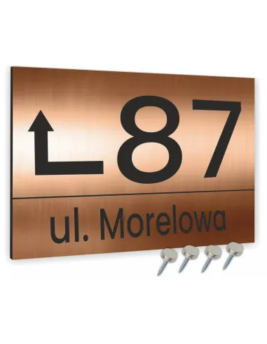 Tablica Adresowa 20x15 cm Metal Numer Domu Posesji