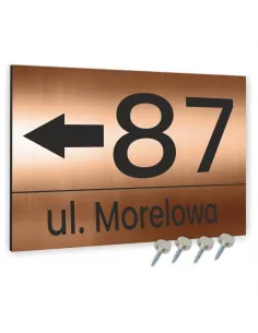 Cyfry na Dom Numer 15x20cm Domu Miedz Aluminium Dibond