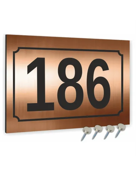 Tabliczka 20x15cm Adresowa Aluminiowa Miedziana Numer