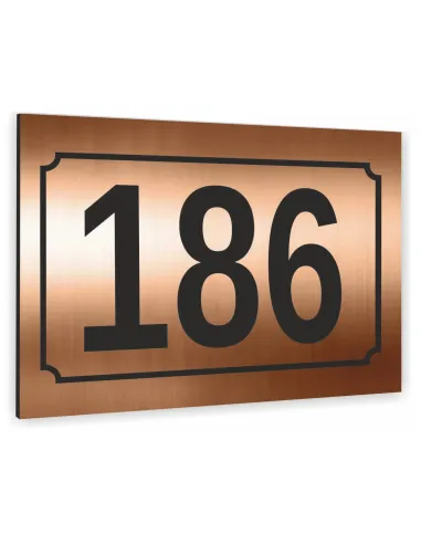 Tabliczka 20x15cm Adresowa Aluminiowa Miedziana Numer