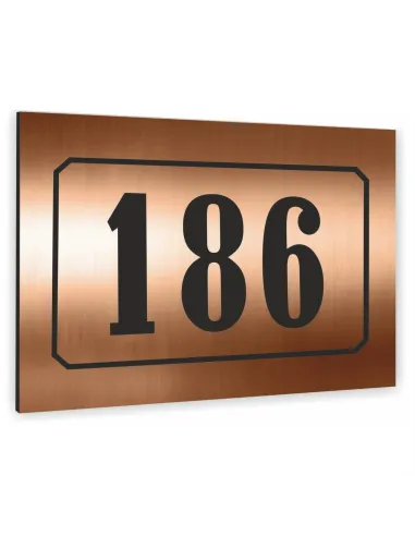 Tablica Adresowa 20x15cm Metalowa Miedziana Nazwa Ulicy