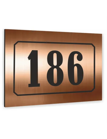 Tablica Adresowa 20x15cm Metalowa Miedziana Nazwa Ulicy