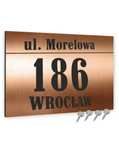 Tablica Adresowa Metalowa Nazwa Ulicy Aluminium 3D