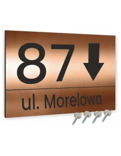 Tabliczka Tablica Adresowa Aluminiowa Kierunkowa Miedziana