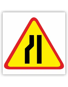 Znak Drogowy Tablica Informacyjna A – 12c Zwężenie Jezdni