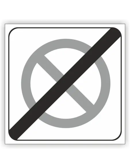 Znak Drogowy Tablica Informacyjna B40 Koniec Strefy