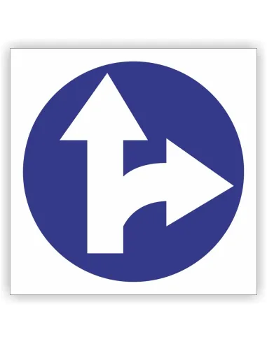 Znak Drogowy – Znak Nakazu 40x40 cm Gotowy Projekt