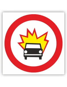 Znak Drogowy Tablica Informacyjna B13 Zakaz Wjazdu Pojazdów