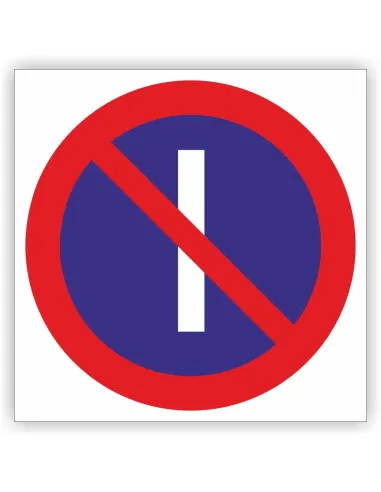 Znak Drogowy Tablica Informacyjna B37 Zakaz Postoju