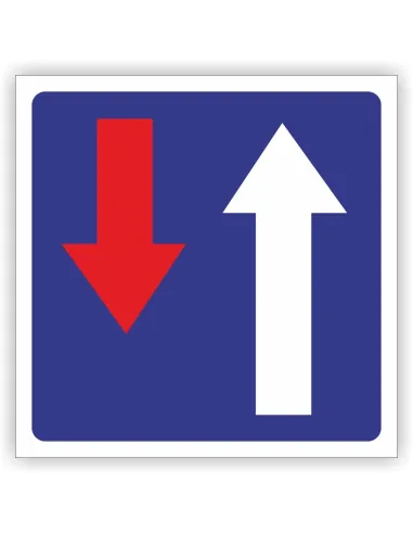 Znak Drogowy Tablica Informacyjna Pierwszeństwo Zwężonym