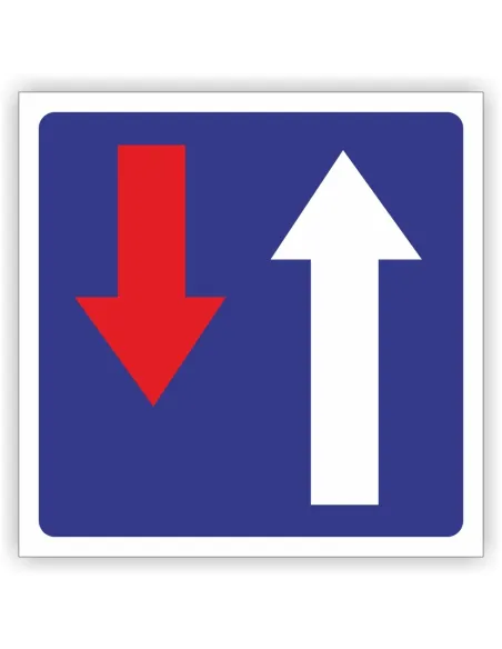 Znak Drogowy Tablica Informacyjna Pierwszeństwo Zwężonym