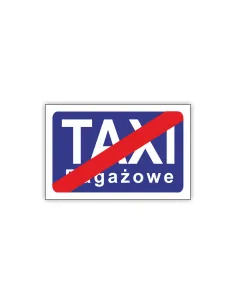 Znak Drogowy Tablica Informacyjna D20a Koniec Postoju