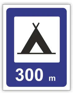 Znak Drogowy Tablica Informacyjna D30 Obozowisko (kemping)