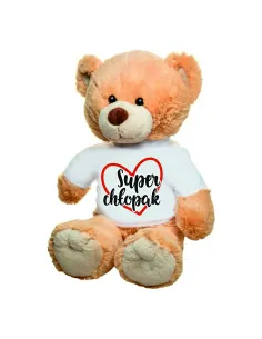 Pluszowy Jasnobrązowy Miś z Koszulką Prezent Walentynki