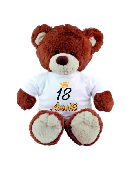 Pluszowy Miś Brązowy Personalizowany z Haftem na Prezent