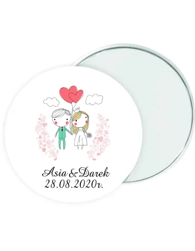 Lustereczko Lusterko Prezent Podziękowanie Gości Ślub