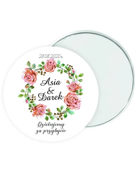 Lustereczko Lusterko Prezent Podziękowanie Gości Ślub