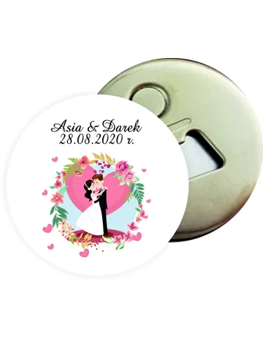 Otwieracz z Magnesem Prezent Podziękowanie dla Gości za