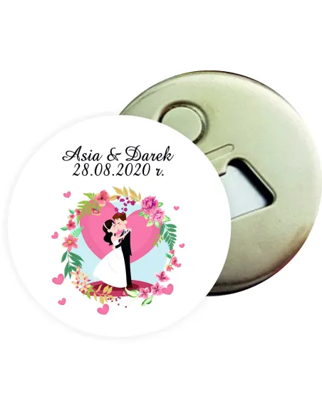 Otwieracz z Magnesem Prezent Podziękowanie dla Gości za