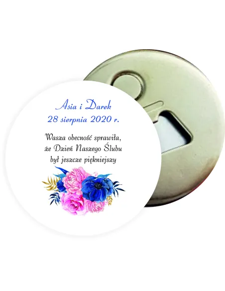 Otwieracz z Magnesem Prezent Podziękowanie dla Gości za