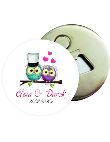 Otwieracz z Magnesem Prezent Podziękowanie dla Gości za