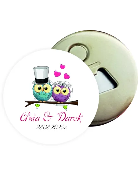 Otwieracz z Magnesem Prezent Podziękowanie dla Gości za