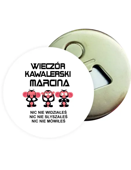 Otwieracz z Magnesem Prezent – Kawalerski Wzory Imieniem