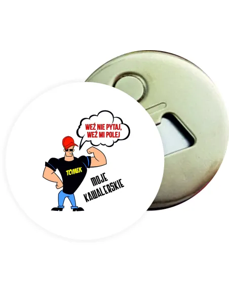 Otwieracz z Magnesem Prezent – Kawalerski Wzory Imieniem