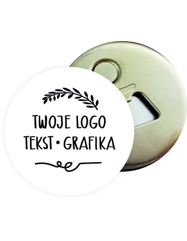 Otwieracz z Magnesem Reklamowe Twoim logo Tekstem Grafiką
