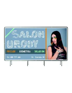 Baner 100x50cm Reklamowy Projekt Gratis Plandeka Salon