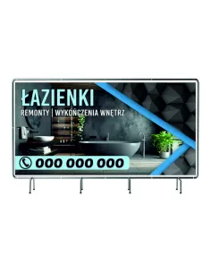 Baner Reklamowy 130x80cm Projekt Gratis Plandeka Łazienki
