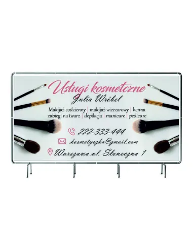 Baner Reklamowy 130x80cm Projekt Gratis Plandeka Usługi