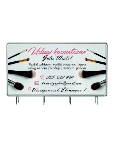 Baner Reklamowy 130x80cm Projekt Gratis Plandeka Usługi