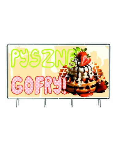 Baner 130x80cm Reklamowy Duży Wybór Wzorów Gofry Desery
