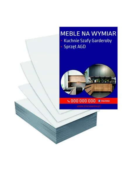 Ulotki A6 100szt Reklamowe – Firmowe Meble Wymiar Gotowe