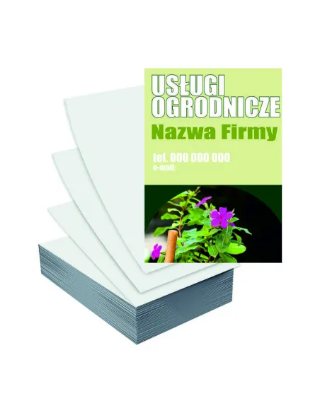 Ulotki A6 100szt Reklamowe Firmowe Gotowe Wzory Usługi