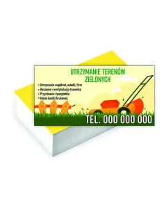 Wizytówki Firmowe Foliowane 1000 szt Utrzymanie Terenów