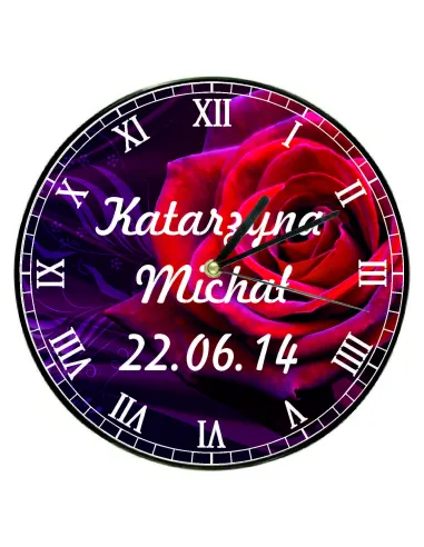 Zegar Prezent z Twoim Zdjęciem Imieniem Grafiką Tekst