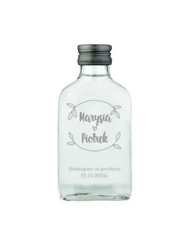 Buteleczka Setka na Wesele 150 szt Ślub Własnym Tekstem