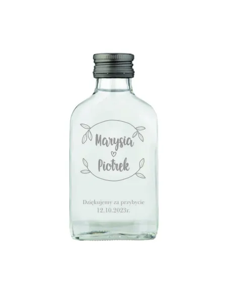 Buteleczka Setka na Wesele 150 szt Ślub Własnym Tekstem