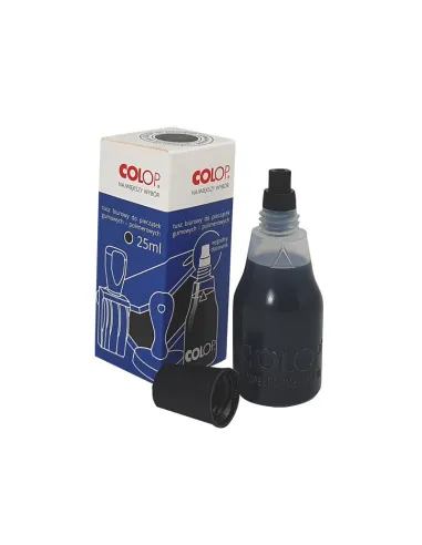 Tusz do Pieczątek Gumowych i Polimerowych Wodny Czarny