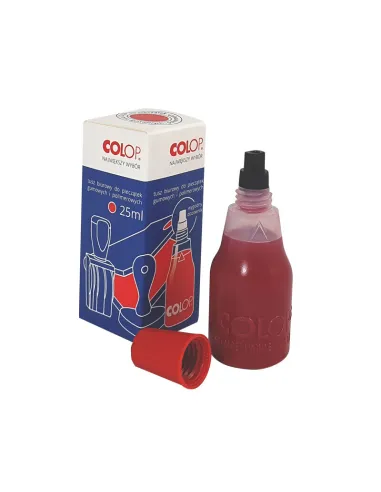 Tusz do Pieczątek Gumowych i Polimerowych Wodny Czerwony