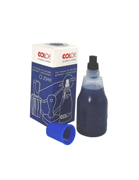 Tusz do Pieczątek Gumowych Polimerowych Wodny Niebieski